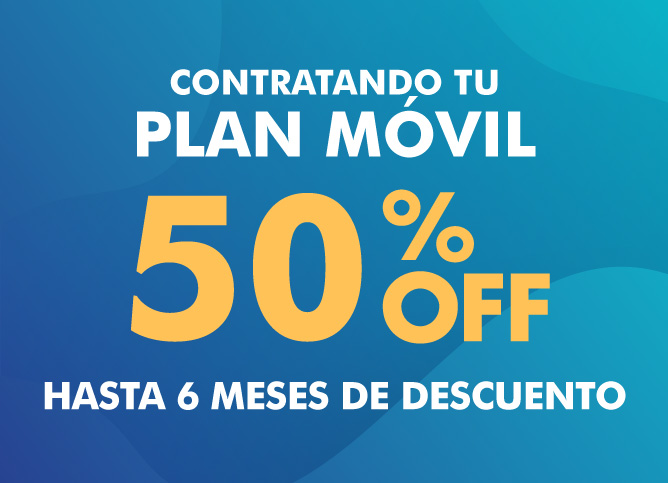 50% OFF Hasta 5 meses Antel