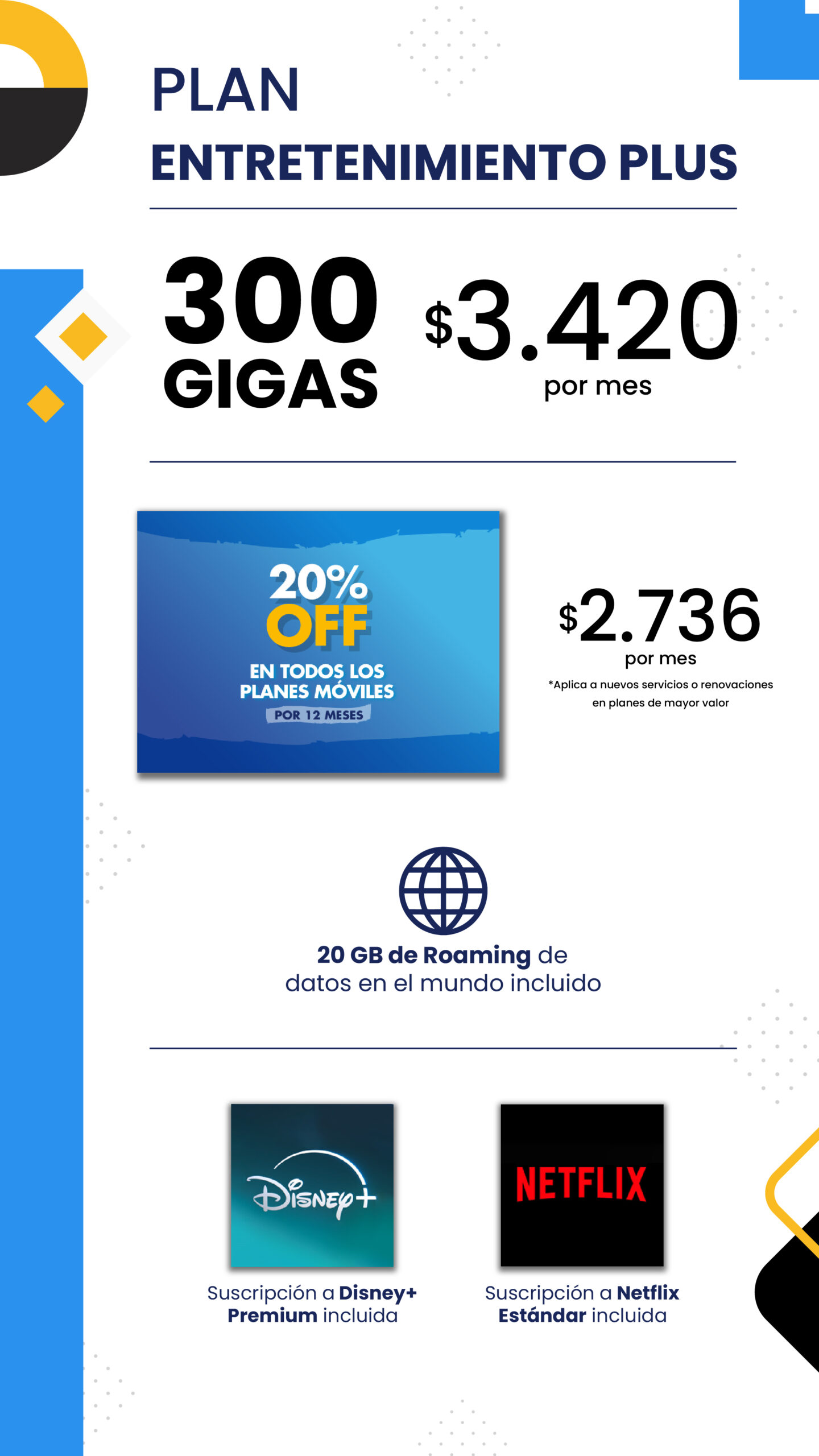Plan Entretenimiento Plus 300GB Portada