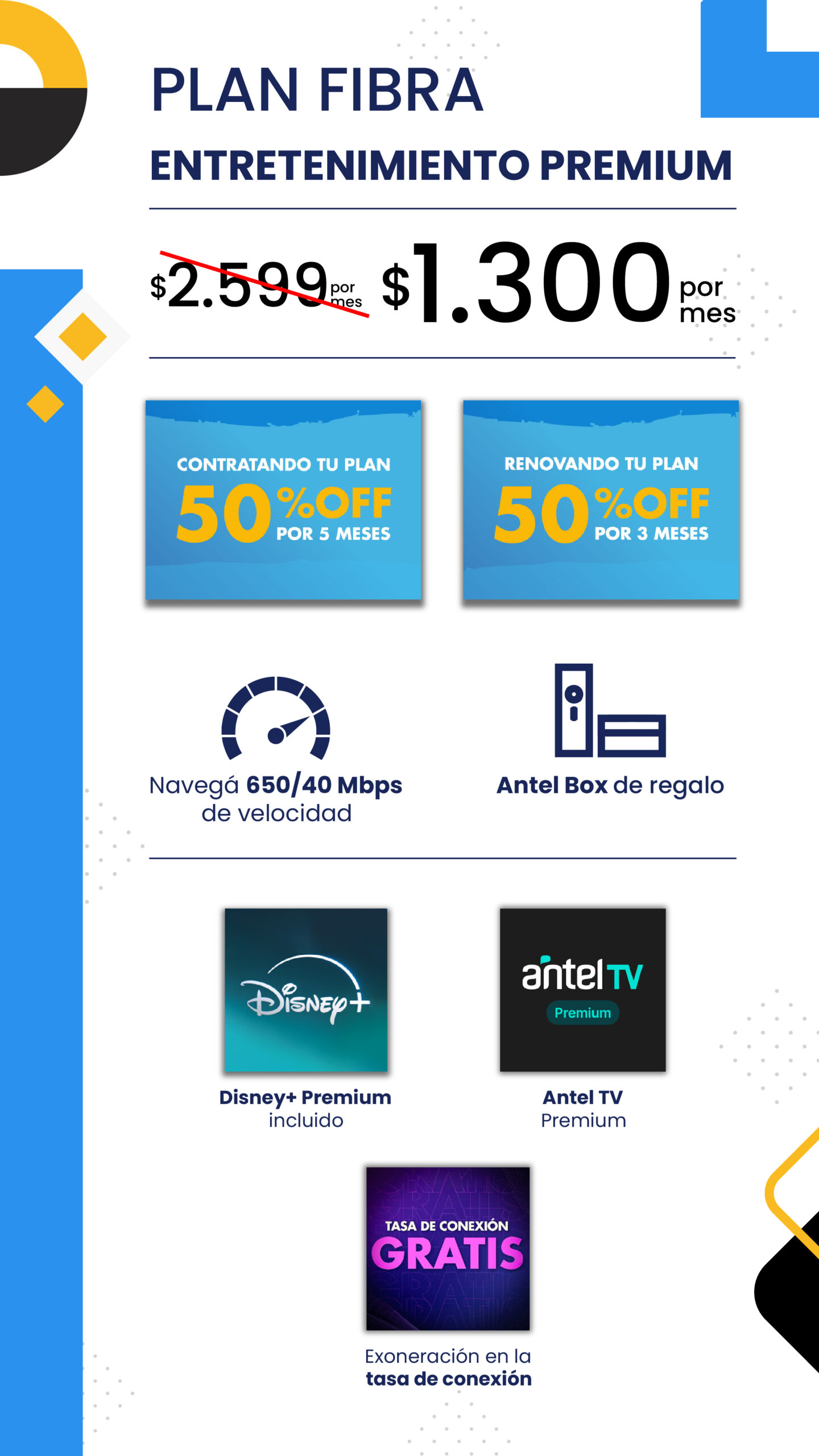 Plan Fibra Entretenimiento Premium Portada
